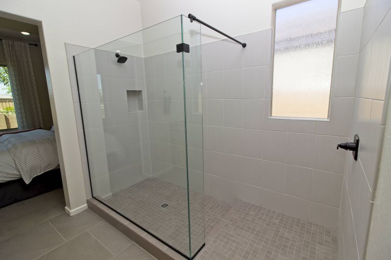 Contemporary Bathroom with Glass Enclosure